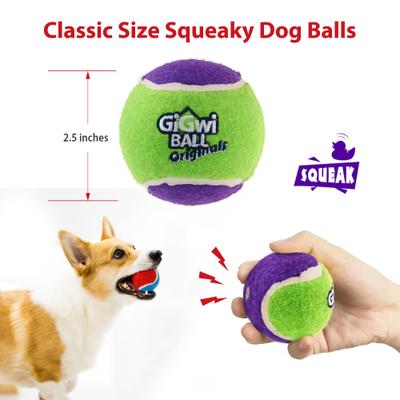 Show full view: Gigwi Dog Tennis Balls, Blue, 2.5-in, 3 count slide 2 of 8