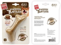 Gigwi Wooden Chewy Bone Dog Toy, Beige, Small slide 2 of 7