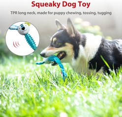 Gigwi Suppa Puppa Rabbit Squeaky Plush Dog Toy, Blue slide 2 of 7