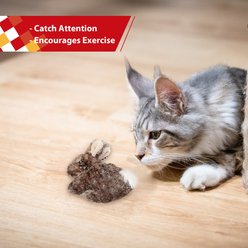 Gigwi Rabbit Refillable Catnip & Silvervine Cat Toy, Brown slide 2 of 7