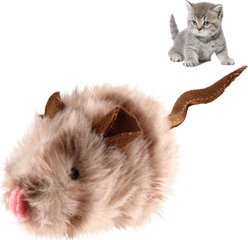 Gigwi Melody Chaser Squeay Mouse Cat Toy, Grey