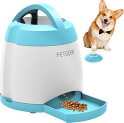 PETGEEK Rechargeable IQ Training Dog Treat Dispenser Feeder Toy, Blue
