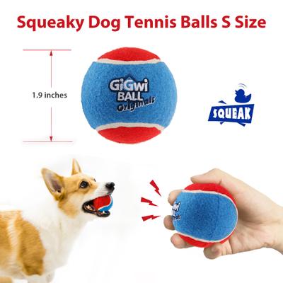 Show full view: Gigwi Dog Tennis Balls, Blue, 1.9-in, 3 count slide 4 of 9