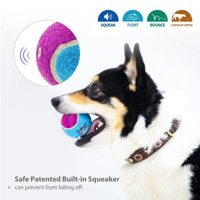 Show full view: Gigwi Dog Tennis Balls, Blue, 1.9-in, 3 count slide 3 of 9