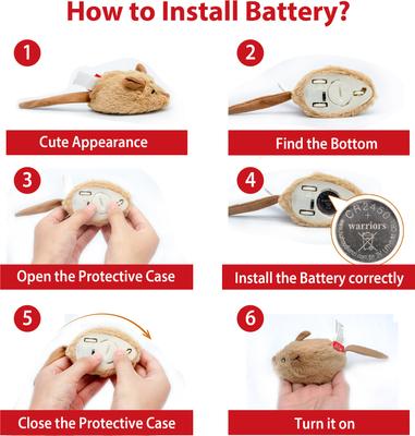 Show full view: Gigwi Interactive Running Mouse for Cat Toy, Beige slide 5 of 9