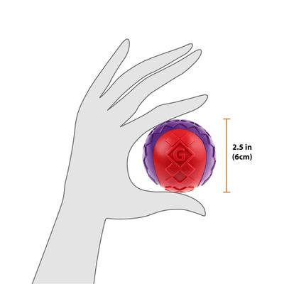 Show full view: Gigwi Dog Balls Interactive Dog Toys, Multi, 2.5-in, 2 count slide 2 of 10