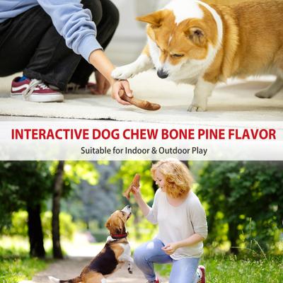 Show full view: Gigwi Wooden Chewy Bone Dog Toy, Beige, Small slide 6 of 9