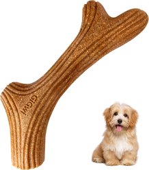 Gigwi Wooden Chewy Bone Dog Toy, Beige, Small