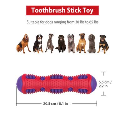 Show full view: Gigwi Toothbrush Stick Dental Chewy Dog Toy, Purple slide 2 of 8