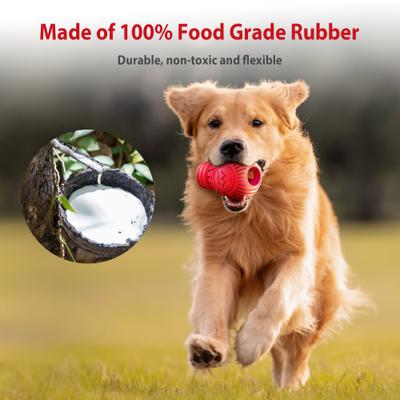 Show full view: Gigwi Bulb Treat Dispensing Dog Toy, Red, Medium slide 5 of 9