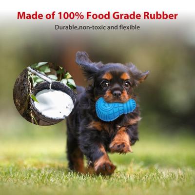 Show full view: Gigwi Bulb Treat Dispensing Dog Toy, Blue, Small slide 4 of 11