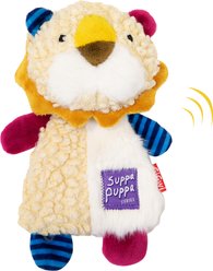 Gigwi Crinkle Squeaky Plush Dog Toy, Beige