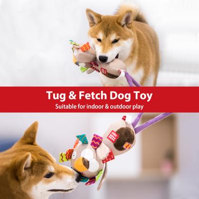 Show full view: Gigwi Lion TPR Johnny Stick & Plush Dog Toy, Grey slide 5 of 10