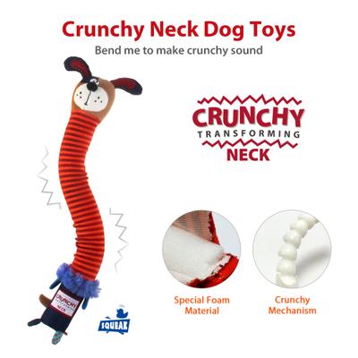 Show full view: Gigwi Crunchy Neck Squeaky Plush Dog Toy, Red slide 4 of 9