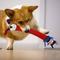 Show in main carousel: Gigwi Crunchy Neck Squeaky Plush Dog Toy, Red slide 6 of 9