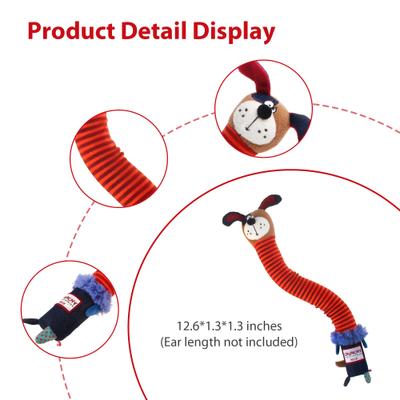 Show full view: Gigwi Crunchy Neck Squeaky Plush Dog Toy, Red slide 2 of 9