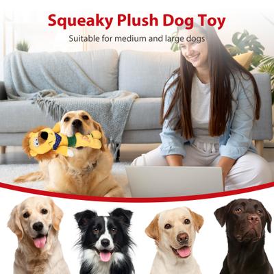 Show full view: Gigwi Lion Squeaky Plush Dog Toy slide 5 of 8