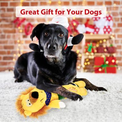 Show full view: Gigwi Lion Squeaky Plush Dog Toy slide 6 of 8