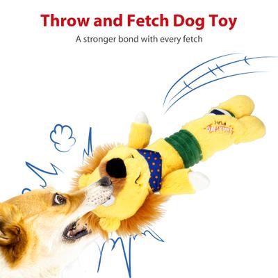 Show full view: Gigwi Lion Squeaky Plush Dog Toy slide 3 of 8