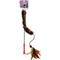 Show in main carousel: Gigwi Wand Fishing Feather Teaser Stick Cat Toy, Brown, 21-in slide 8 of 9