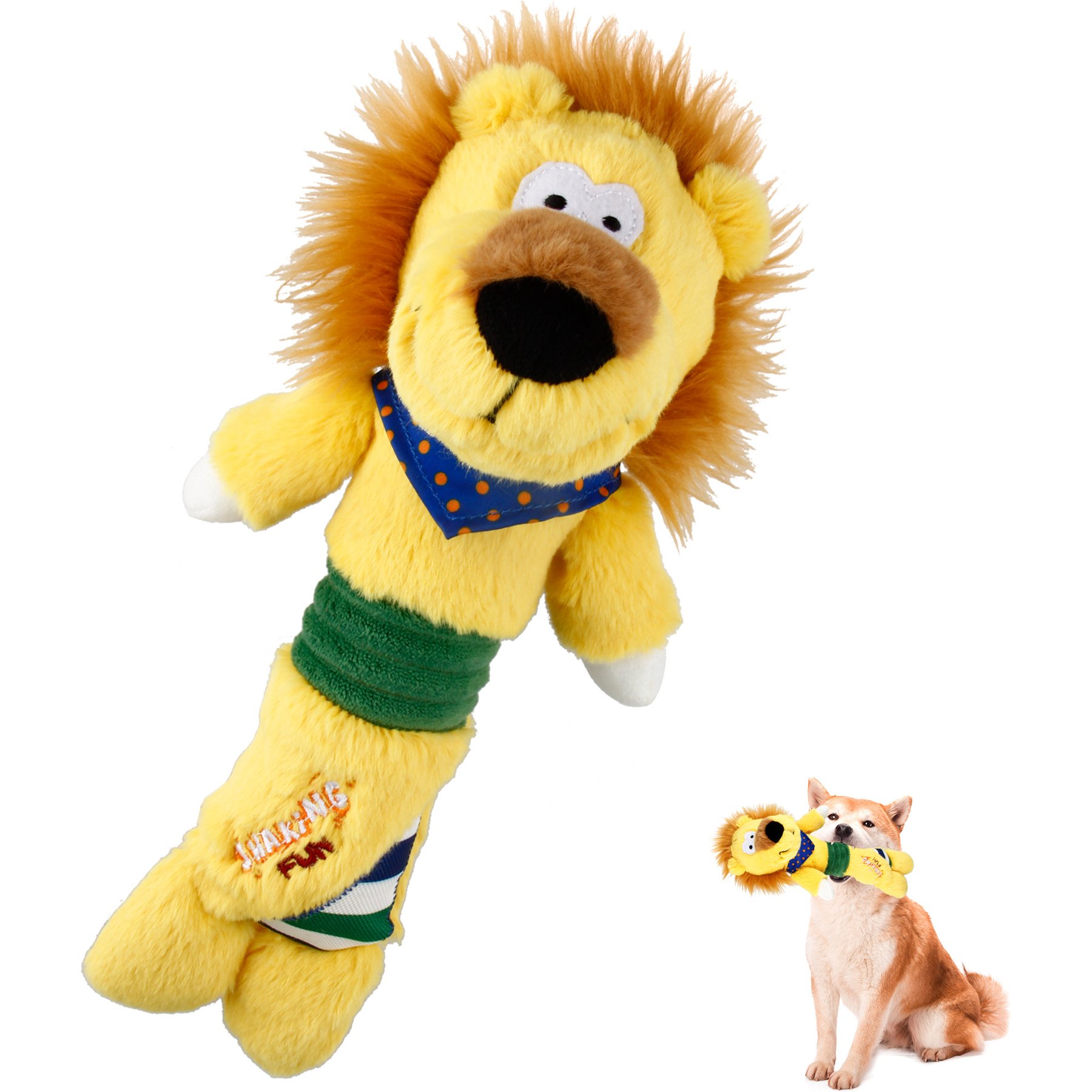Gigwi Lion Squeaky Plush Dog Toy