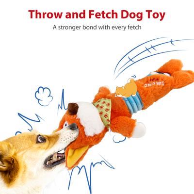 Show full view: Gigwi Fox Squeaky Plush Dog Toy slide 4 of 9