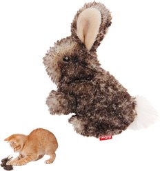Gigwi Rabbit Refillable Catnip & Silvervine Cat Toy, Brown