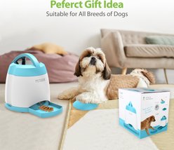 PETGEEK Rechargeable IQ Training Dog Treat Dispenser Feeder Toy, Blue slide 2 of 8