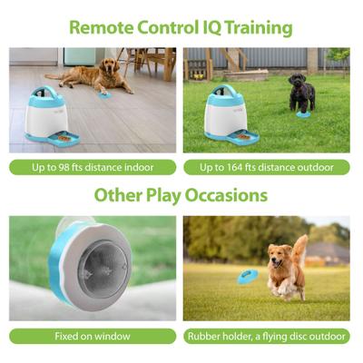 Show full view: PETGEEK Rechargeable IQ Training Dog Treat Dispenser Feeder Toy, Blue slide 6 of 9