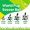 Show in main carousel: Nocciola Soccer Ball with Straps Interactive Dog Toy, Black & White, 9-in slide 4 of 8