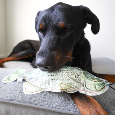 Show full view: SteelDog USA Denim Bass Crinkle Plush Dog Toy slide 5 of 6