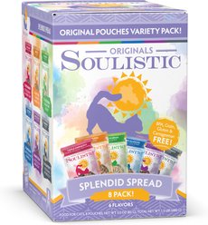 Soulistic Originals Splendid Spread Variety Pack Wet Cat Food, 3-oz pouch, case of 8