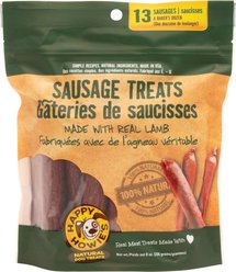 Happy Howie's Baker's Dozen 4-in Lamb Sausage Dog Treats, 13 count pouch