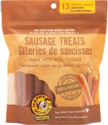 Happy Howie's Baker's Dozen 4-in Turkey Sausage Dog Treats, 13 count pouch