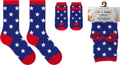 Furry Twinz Stars Christmas Matching Pet & Owner Fun Socks