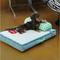 Show in main carousel: NonoPets Indoor Soft Washable Comfortable Pad Dog & Cat Bed Mat with Removable Pillow, Blue/White/Green, Medium slide 2 of 5