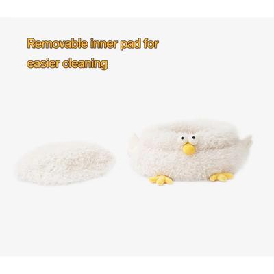 Show full view: NonoPets Indoor Comfortable Plush Chicken House Small Dog & Cat Bed with Removable Cushion, White, Medium slide 6 of 6