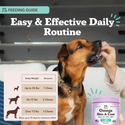 Show full view: Natural Dog Company Omega Chews Supplement for Dogs, 180 count slide 6 of 8