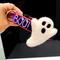 Show in main carousel: Mimi Green Ghost Felted Dog Collar Accessory, White, Fits 1 to 1.5-in wide slide 3 of 5