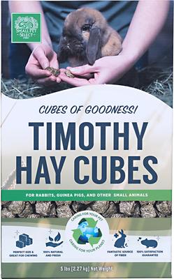 Show full view: Small Pet Select Straight Timothy Hay Cubes Rabbit Treats, 5-lb box slide 6 of 6