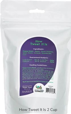 Show full view: Tweets Treats How Tweet It Is Seed Blend Parrot Treats, 3.5-oz bag slide 2 of 3