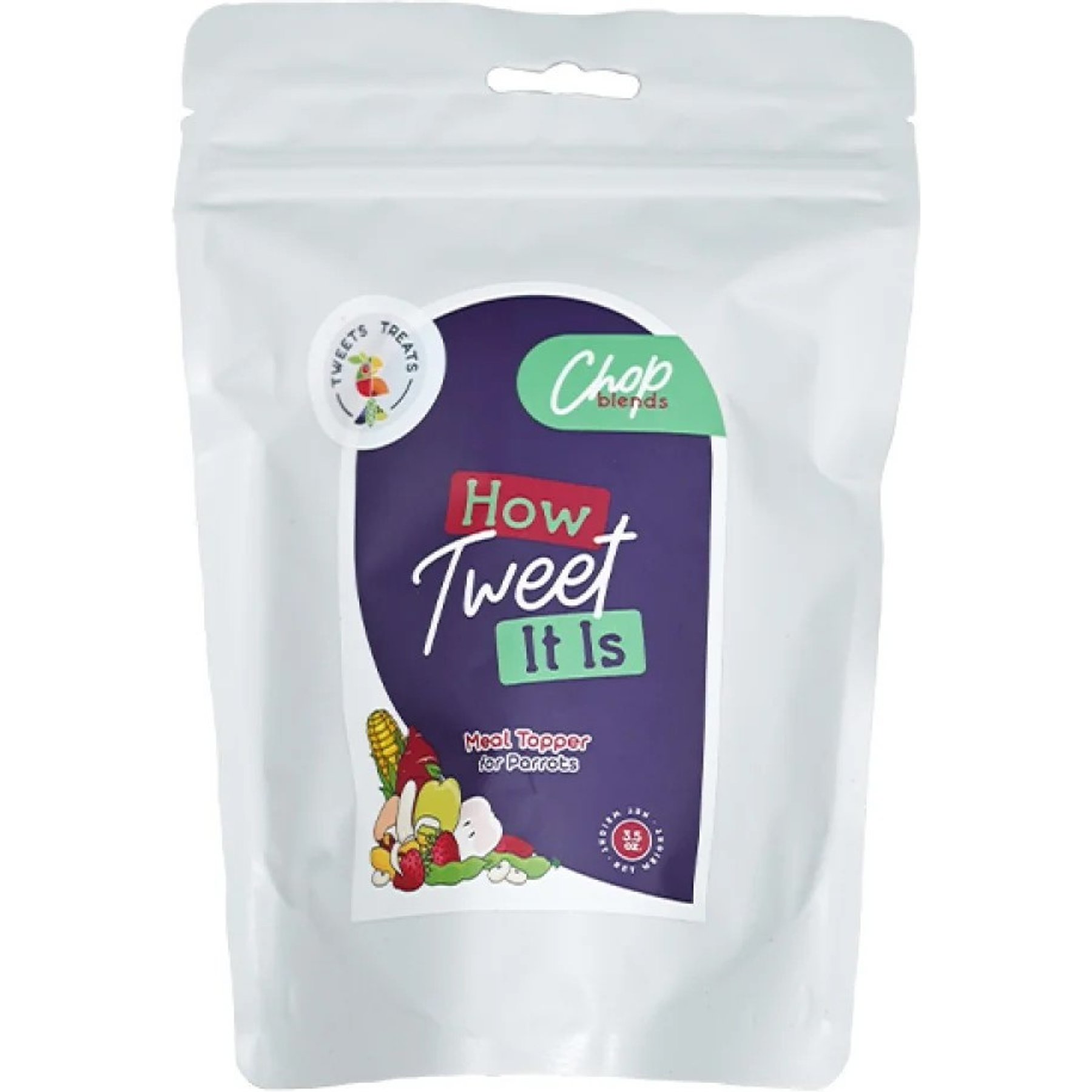 Tweets Treats How Tweet It Is Seed Blend Parrot Treats, 3.5-oz bag