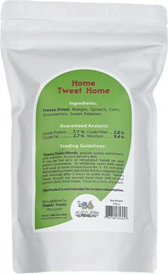 Show full view: Tweets Treats Home Tweet Home Seed Blend Parrot Treats, 2.7-oz bag slide 2 of 3