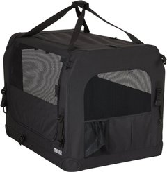 Thule Collapsible Soft-Sided Dog Crate, Black