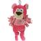 Show in main carousel: SteelDog USA Flat Polka Dot Pal Bear Squeaky Plush Dog Toy slide 1 of 7