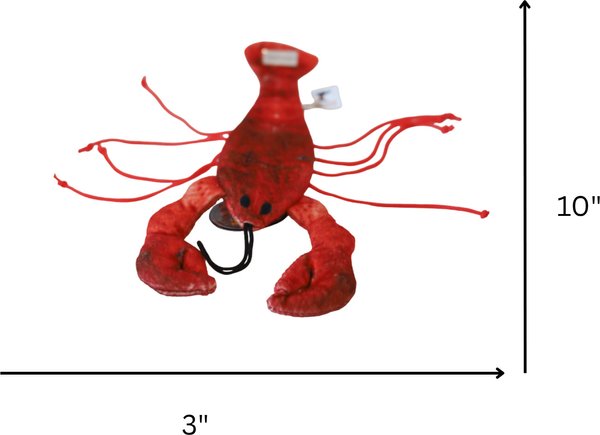Show full view: SteelDog USA Lobster Plush Cat Toy with Catnip Pouch slide 3 of 3