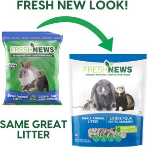 Fresh News Recycled Paper Small Animal Litter, 20-L