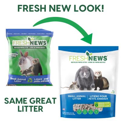 Show full view: Fresh News Recycled Paper Small Animal Litter, 20-L slide 2 of 9