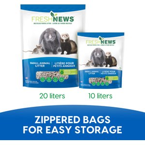 Fresh News Recycled Paper Small Animal Litter, 20-L