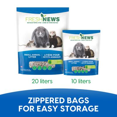 Show full view: Fresh News Recycled Paper Small Animal Litter, 10-L slide 7 of 9